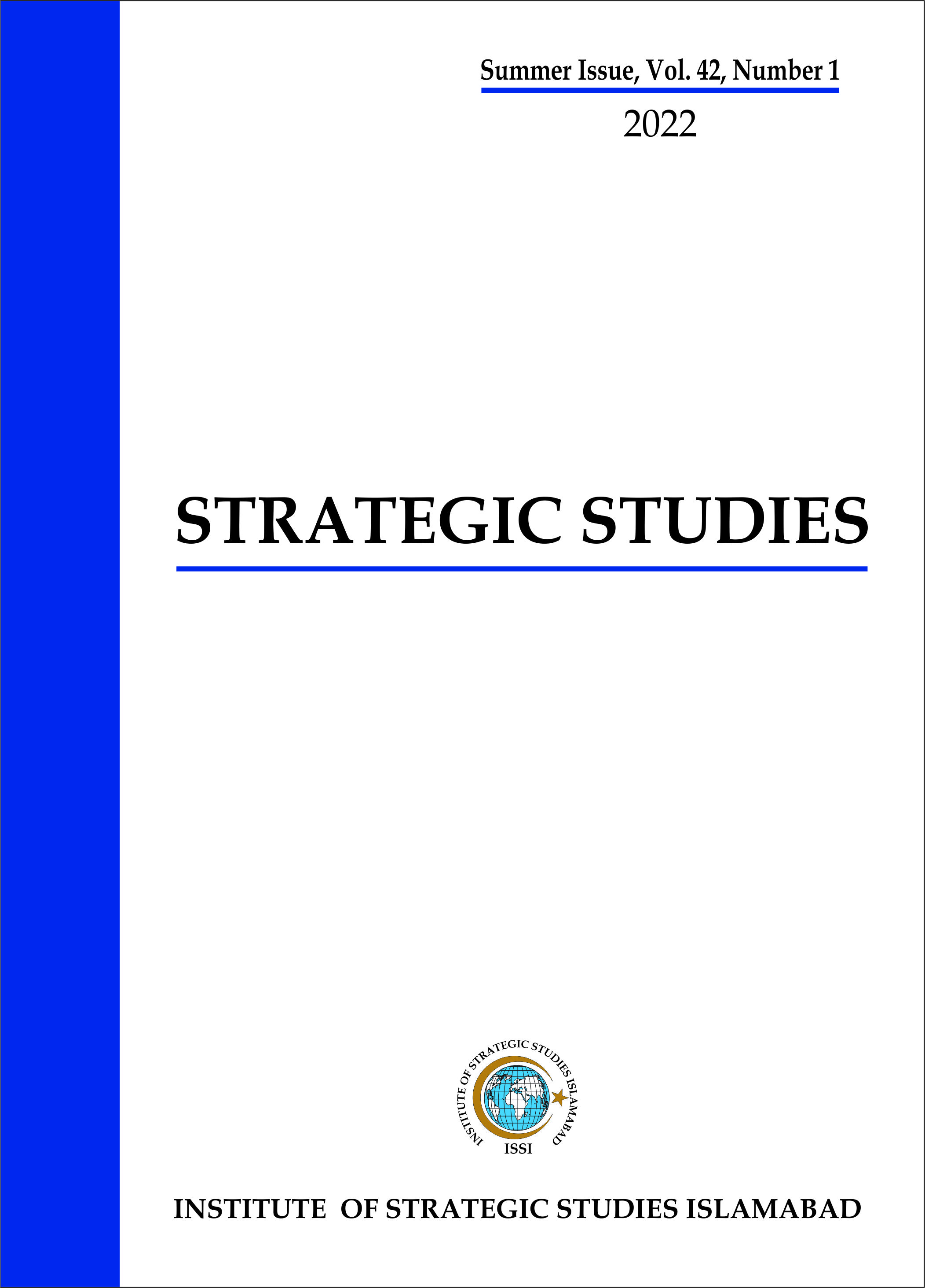 					View Vol. 42 No. 1 (2022): Strategic Studies 
				