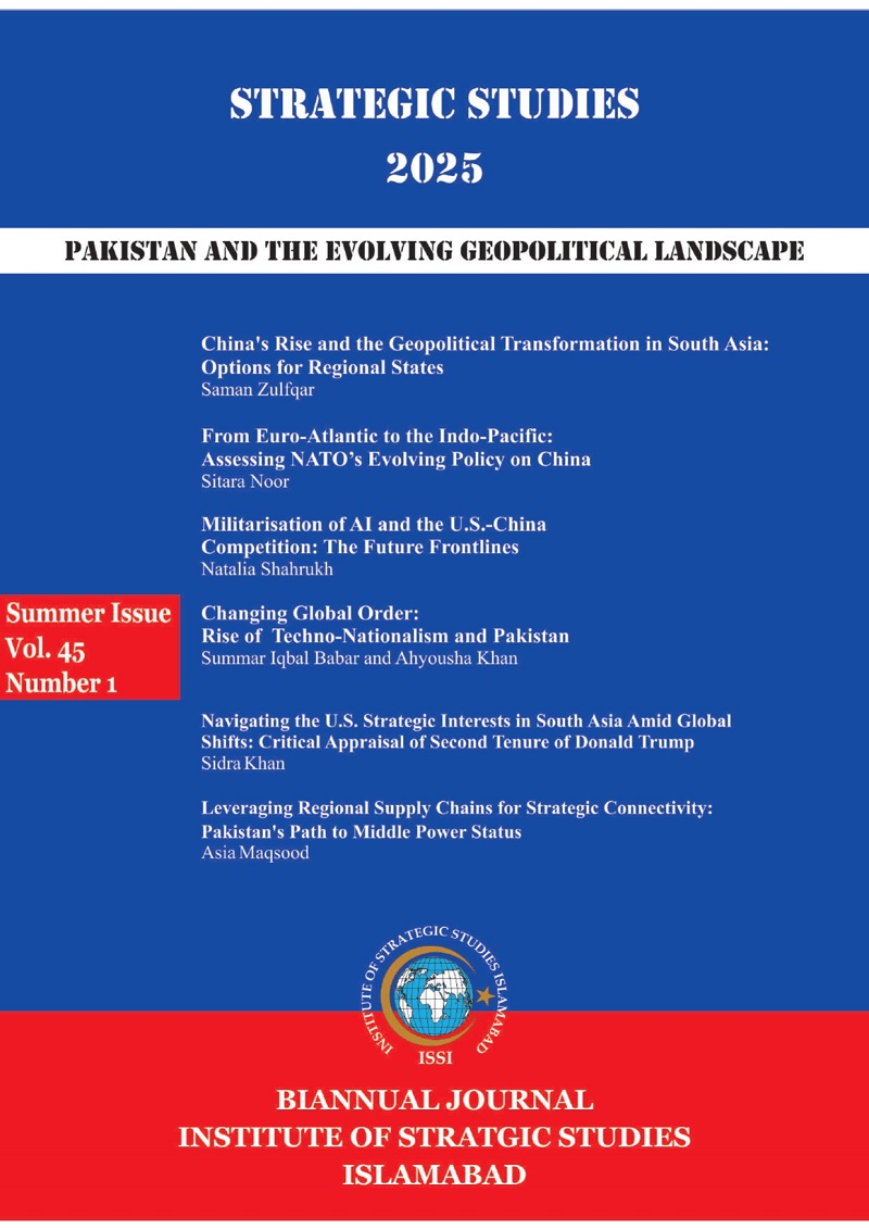 					View Vol. 45 No. 1 (2025): Strategic Studies
				