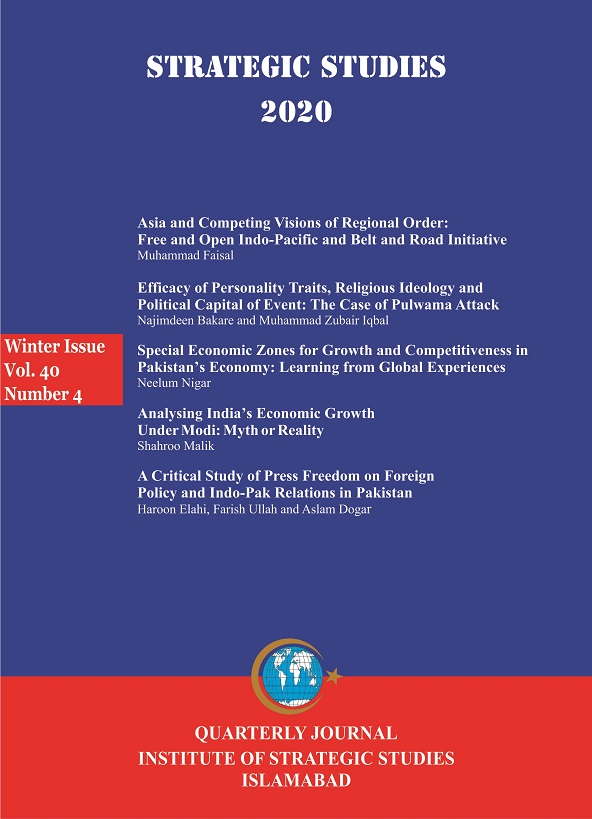 					View Vol. 40 No. 4 (2020): Strategic Studies 
				