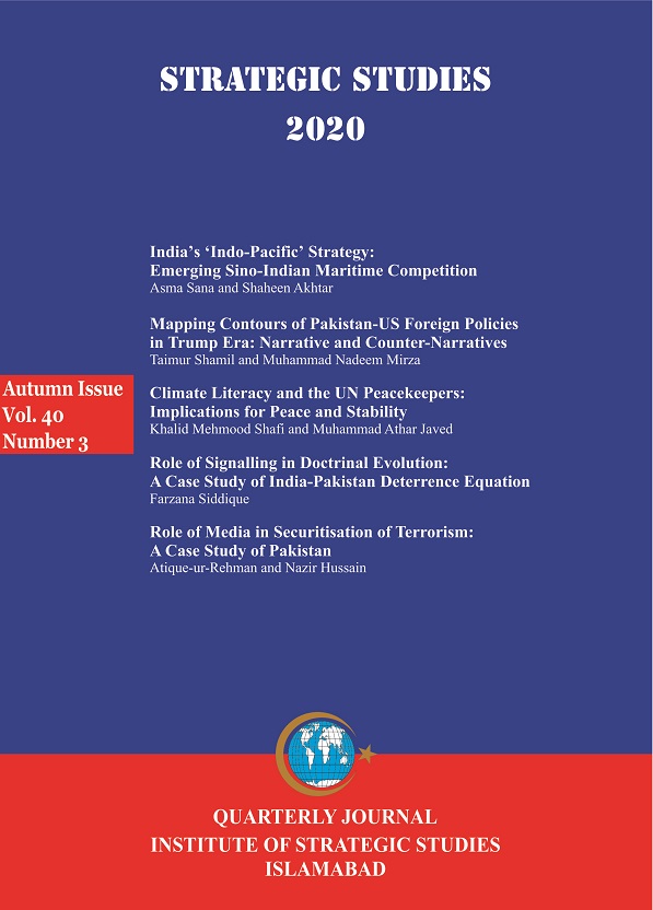 					View Vol. 40 No. 3 (2020): Strategic Studies 
				